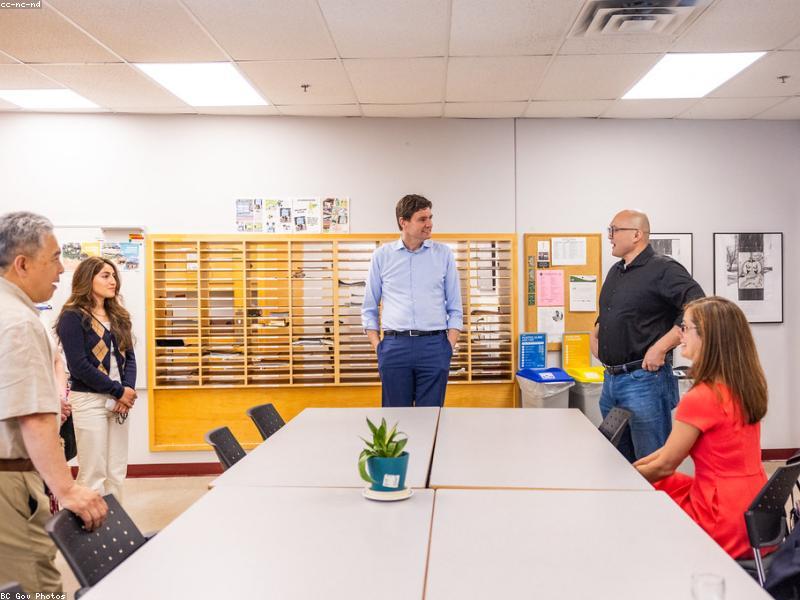 Apprentices and instructors in a vocational training classroom